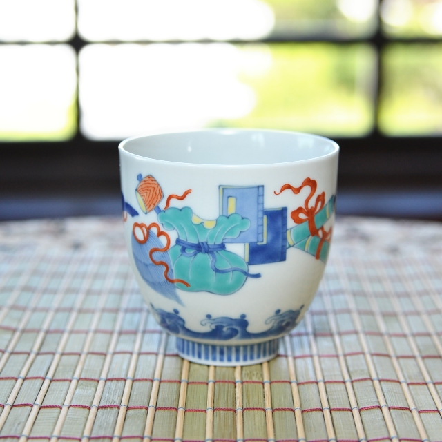 (鍋島宝尽くし)湯のみ*オンラインショップ特別価格*