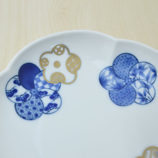 染錦梅花祥瑞）取分皿5枚セット«中皿(14ｃｍ〜)|有田焼の老舗 香蘭社
