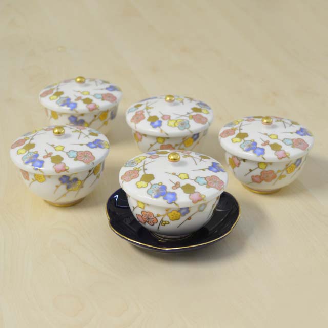 お茶 湯のみ５客セット 有田焼の老舗 香蘭社