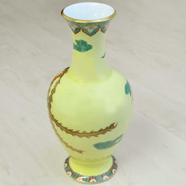 黄彩鳳凰文）花瓶«花瓶|有田焼の老舗 香蘭社