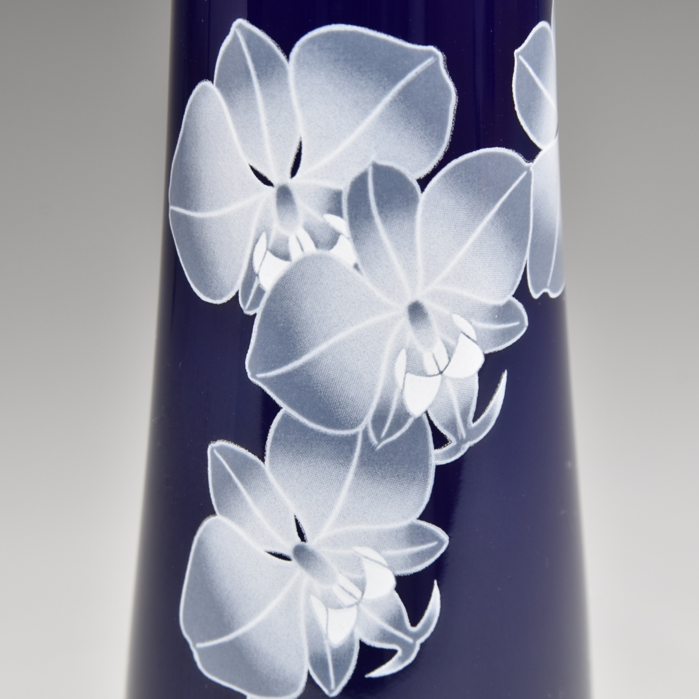 ルリ胡蝶蘭）花瓶«花瓶|有田焼の老舗 香蘭社