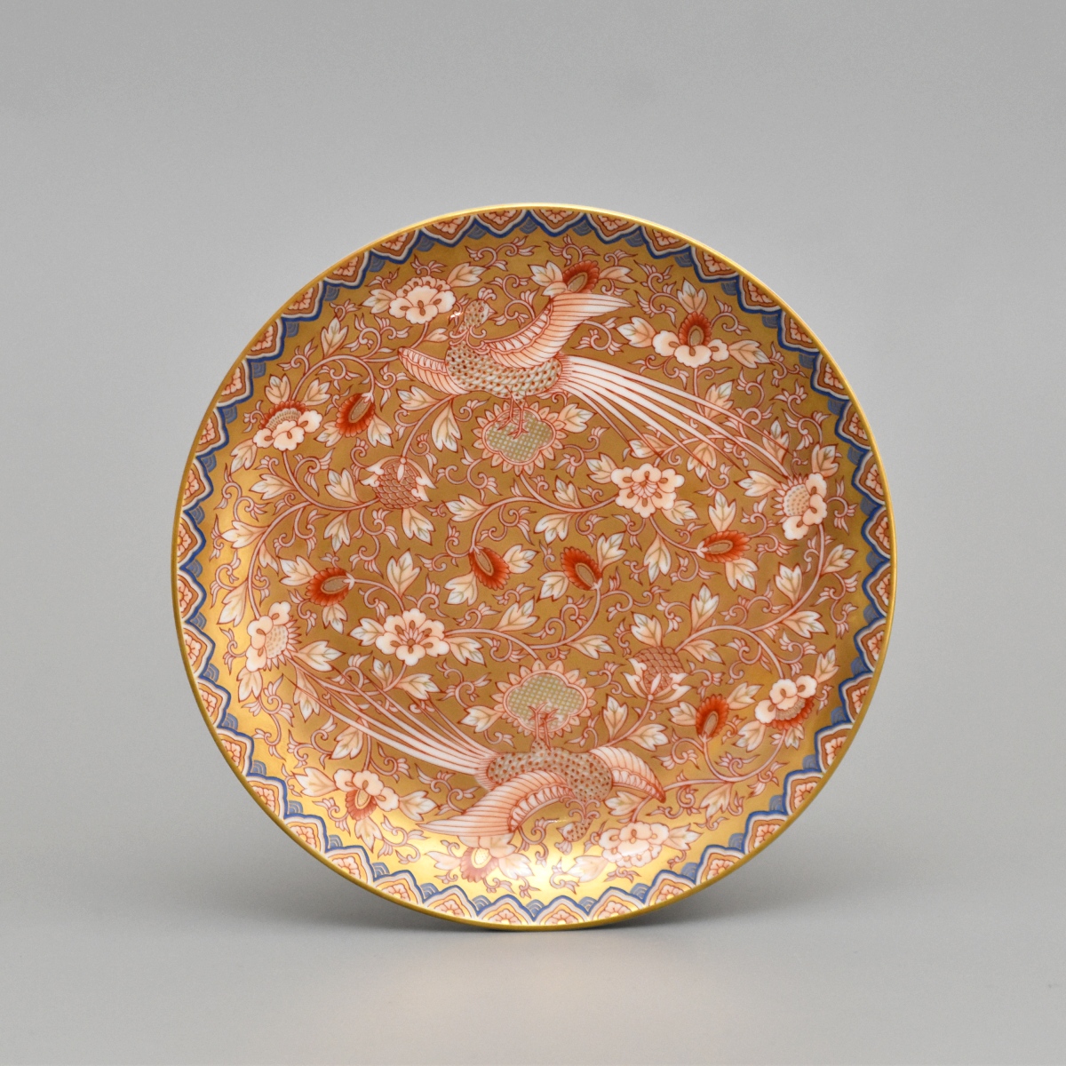 （金襴手鳳凰紋）パン皿（径16cm)