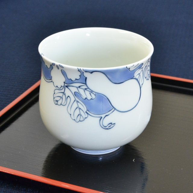 （青 瓢） 湯のみ（箱なし商品）　*WEB陶器市限定商品*