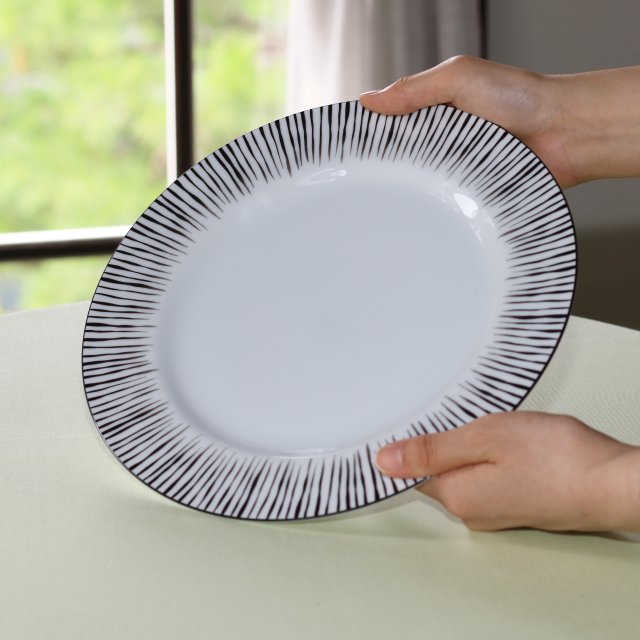 （ゼブラ）ディナー皿（26cm）4