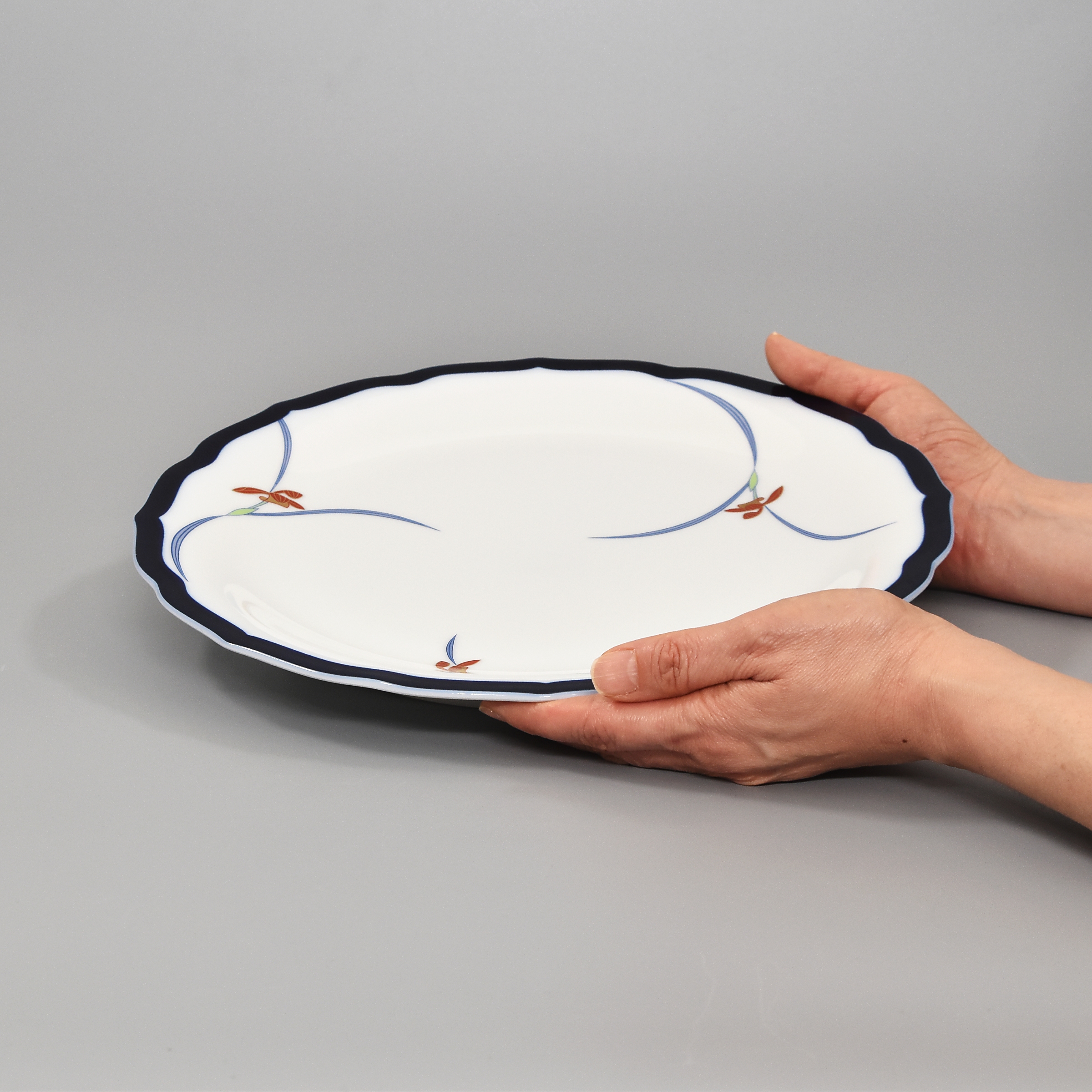 （オーキッドレース）大皿（径30.5cm)5