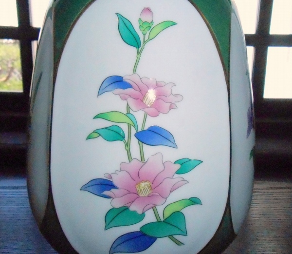 茶席の花)花瓶«花瓶|有田焼の老舗 香蘭社 グランドセール 香蘭社 茶席の花シリーズ 花瓶 美品 022109 陶芸
