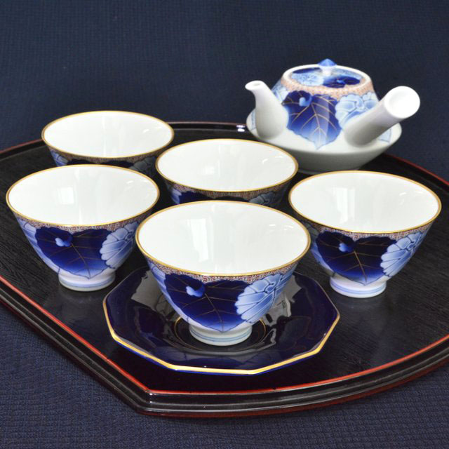 香蘭社　クラシックオーキッド　茶器揃　未使用美品