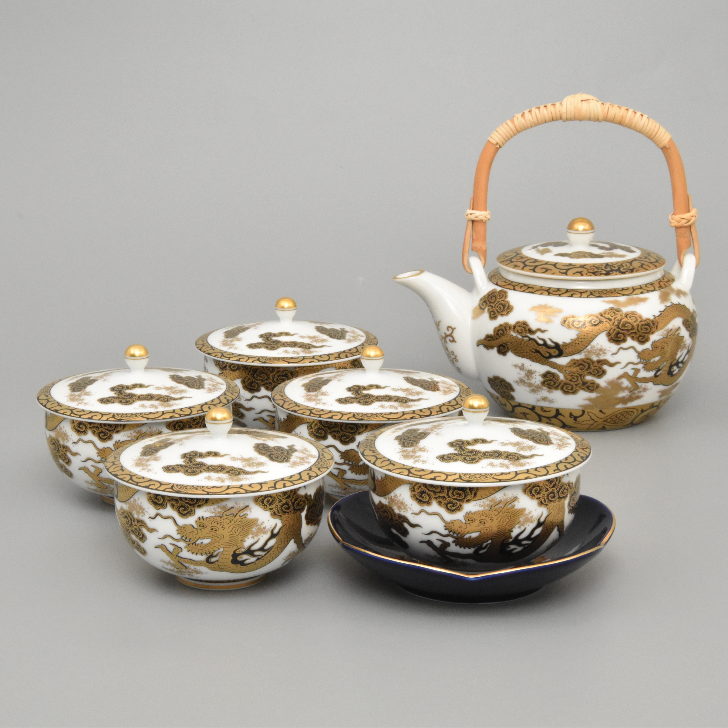 （金彩竜絵）茶器セット　*オンラインショップ特別限定販売*