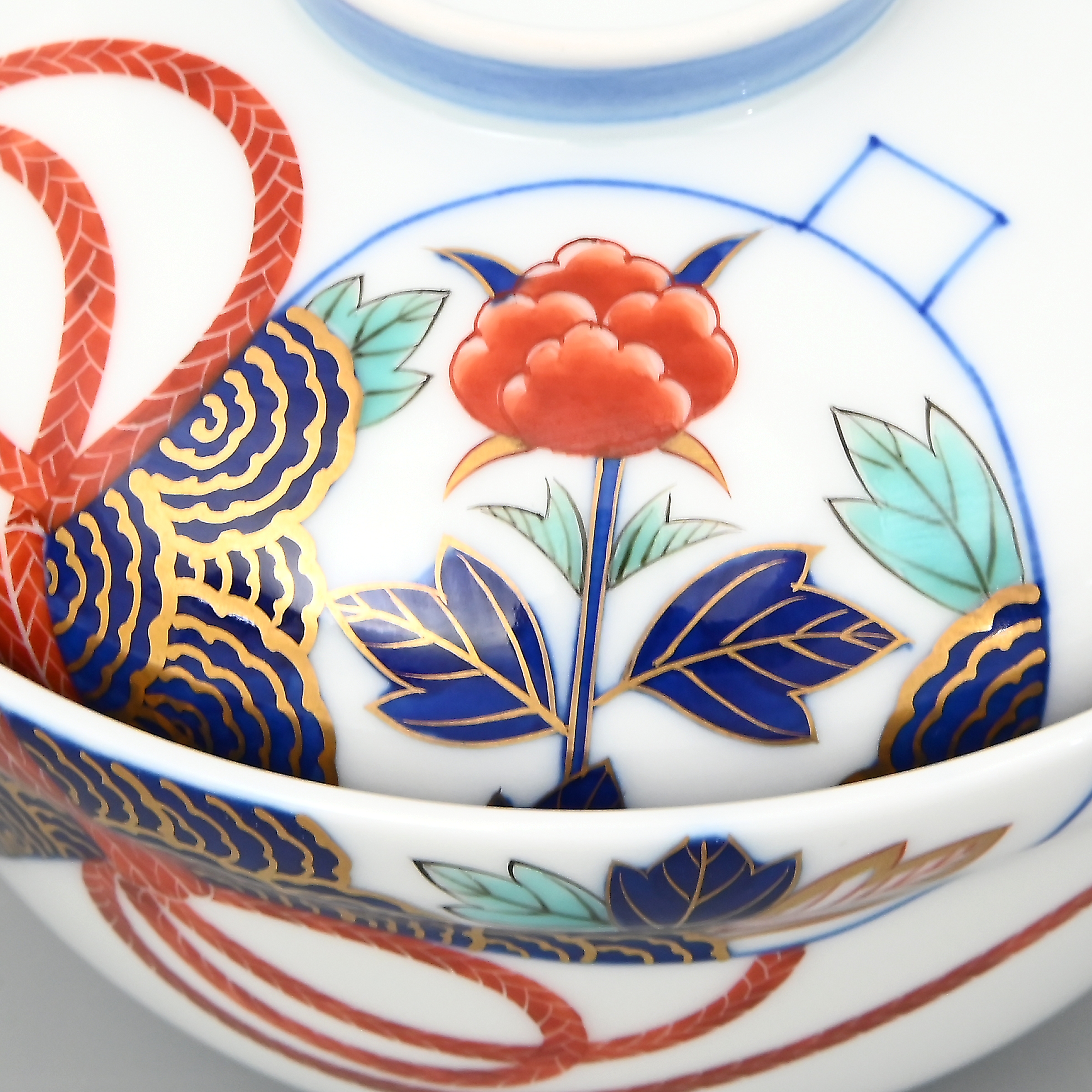 （染錦牡丹）蓋物（径12cm）　*オンラインショップ特別限定商品*3
